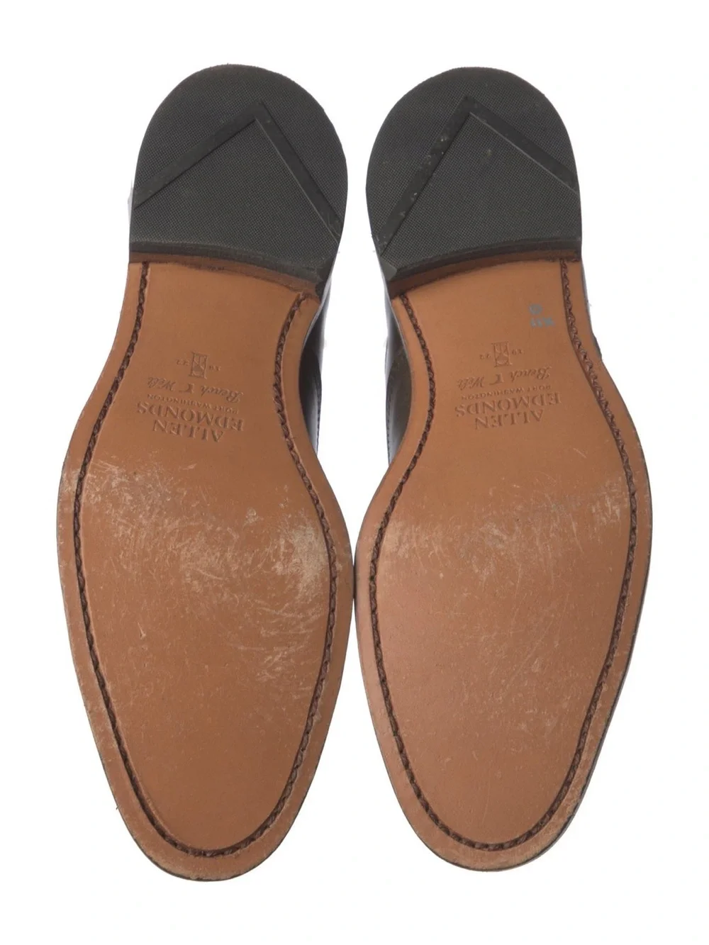 Allen Edmonds Park Avenue Men's Brown Leather Cap Toe Oxford Dress Shoes 8 A